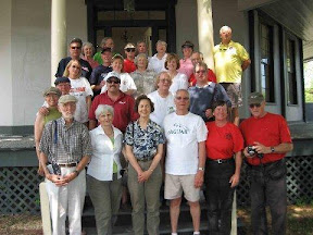 The Gang on steps of the Octagon House  Clayton, Alabama
